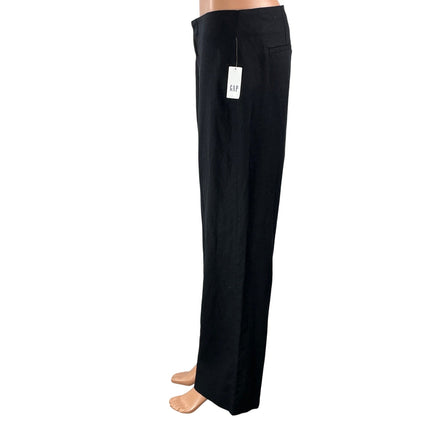 NEW GAP Women's Black High Rise Bootcut Straight Leg Trouser Dress Pants Size 6