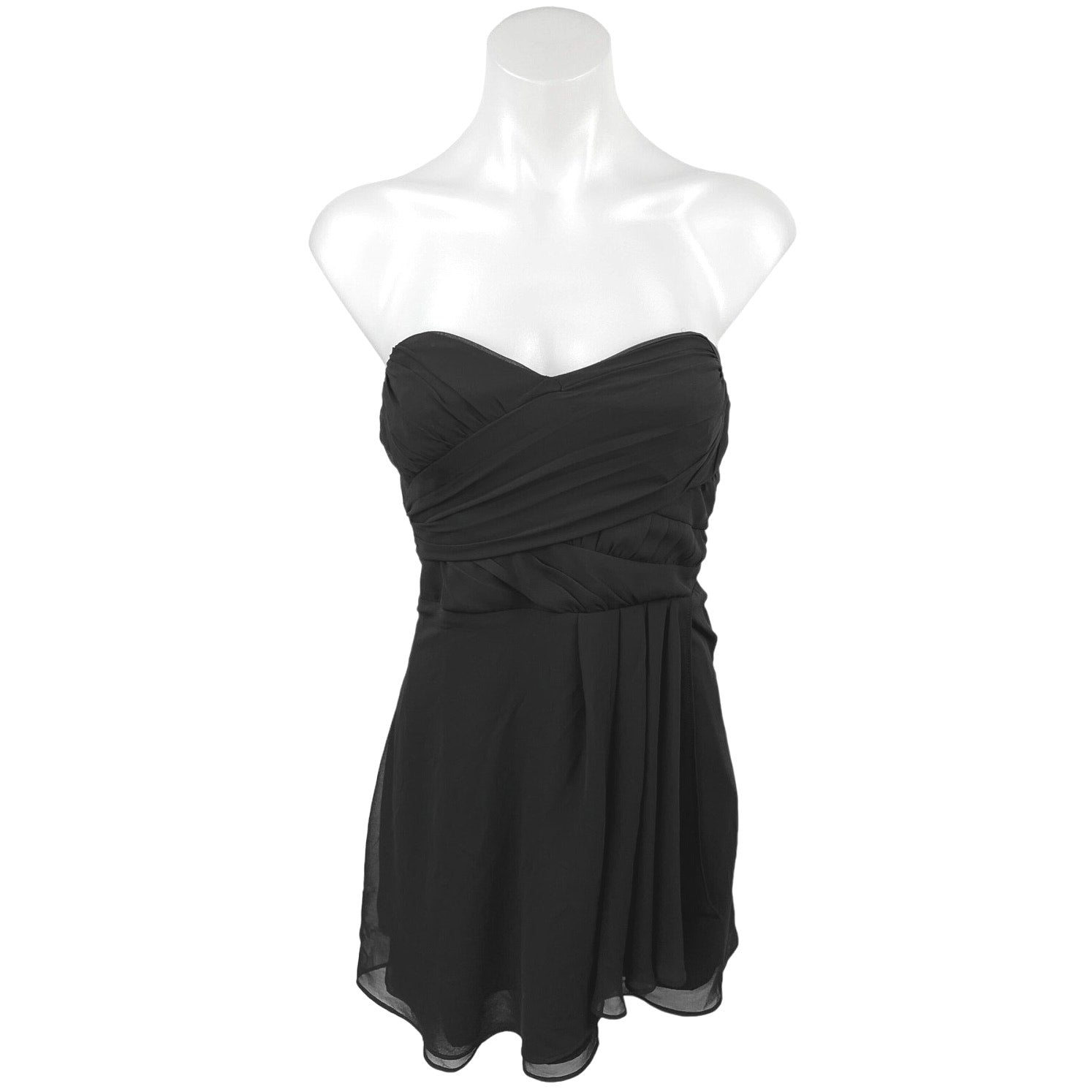 express black cocktail dress Strapless Sweetheart V-bar Mini Dress