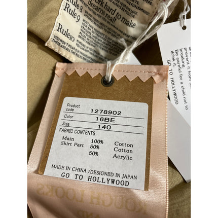 NEW Go to Hollywood Girl's Multicolor Striped Button Midi Shirt Dress 140 US 10