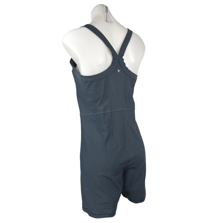 Old Navy Active Powersoft Black V-neck Racerback Bodysuit Jumpsuit Romper Size L