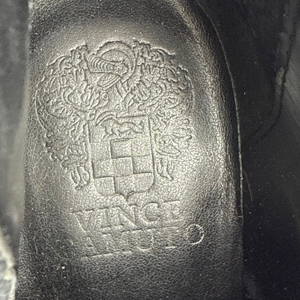 Vince Camuto Riggie Womens Black Leather Block Heel Pointed Toe Boots Bootie 7.5