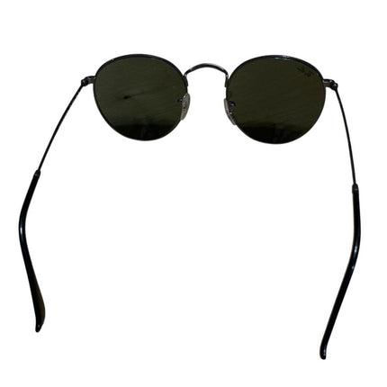 Rayban Women's Black Frame Metal Round Classic Sunglasses with Case Size OS