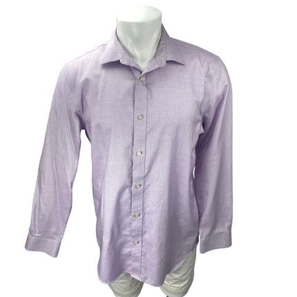 Banana Republic Men's Purple Non Iron Slim Fit Long Sleeve Button Down Shirt L