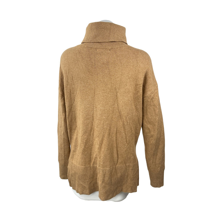 Banana Republic Women's Tan Brown Turtle Neck Long Sleeve Sweater Top Size XS