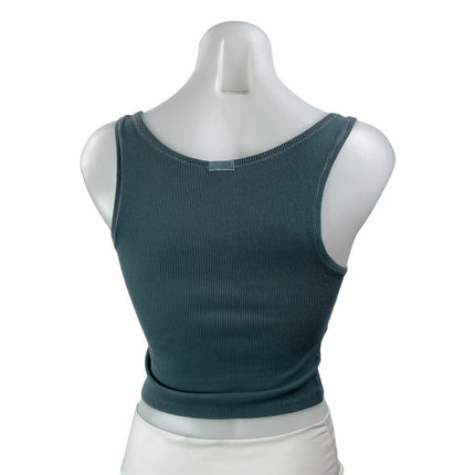 3 Pcs SKIMS Women's Gray Beige Olive Green Sleeveless Crop Tank Top Sets Sz M