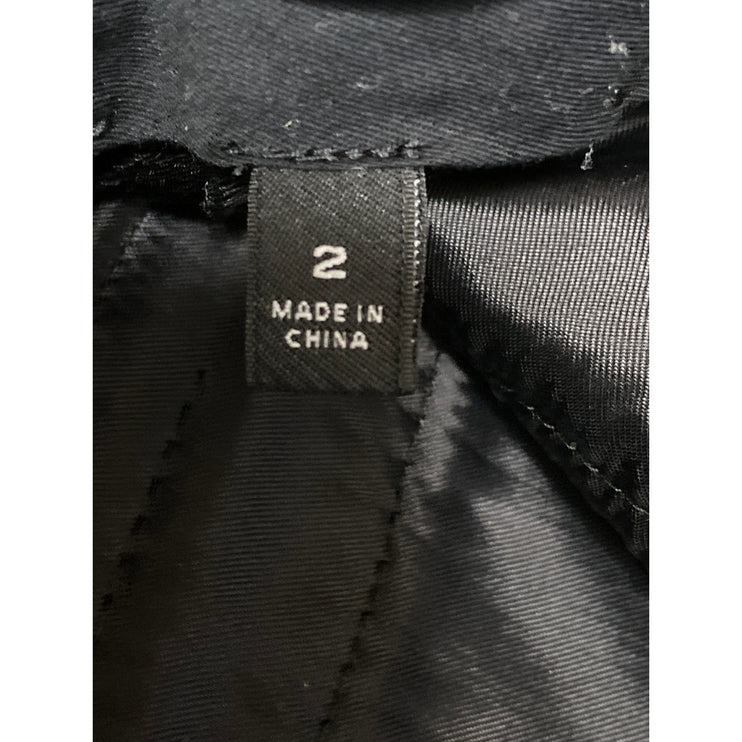 Aritzia Ten Women's Black High Waisted Wide Leg Baggy Trousers Pants Size 2