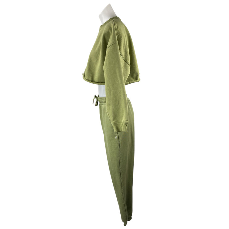 WeWoreWhat Green Hooded Sweatshirt Jogger Sweat Pants Athletic Activewear Set S