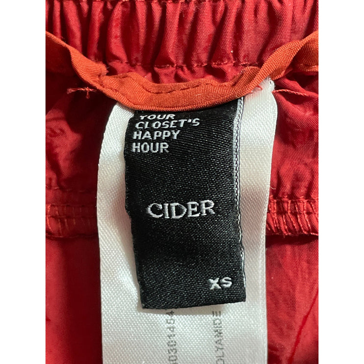 Cider Women's Red High Rise Yoga Running Workout Athletic Mini Shorts Size XS