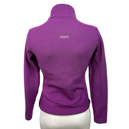 Spyder Endure Core Purple Mock Neck Long Sleeve Sweatshirt Sweater Jacket Top S