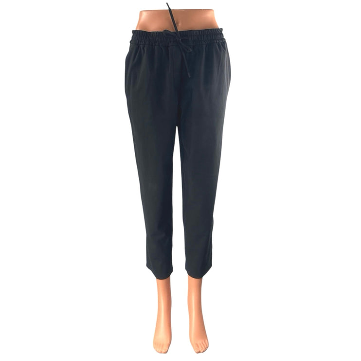 Lululemon Keep Moving Crop Women's Black Wicking High Rise Trousers Pants Size S