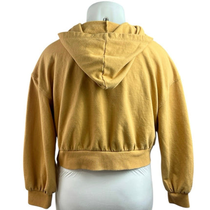 Black History Month Bold, Black, and Bougie Yellow Crop Hooded Sweatshirt Top XL