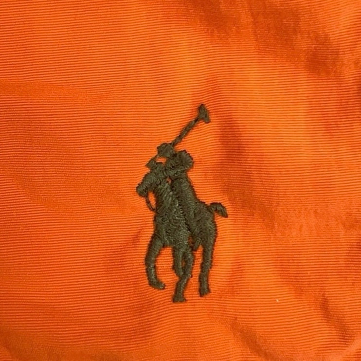 Polo by Ralph Lauren Men’s Orange Drawstring Swimwear Swim Trunks Board Shorts M