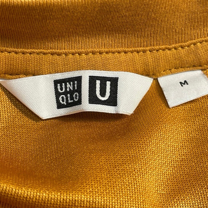 Uniqlo Airism Men's Yellow Mustard Short Sleeve Crewneck T Shirt Tee Top Size M