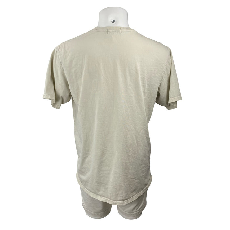 Talentless Men's Beige Crew Neck Short Sleeve Casual Tee Basic T-Shirt Top Sz XL