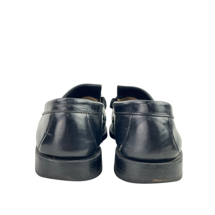 G.H. Bass Weejuns Layton Kiltie Mens Black Leather Tassels Flat Loafer Shoes 9.5