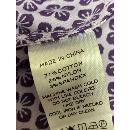 Hill House Athena Nap Purple Floral Smocked Puff Sleeve Mini A-Line Dress Sz XXS