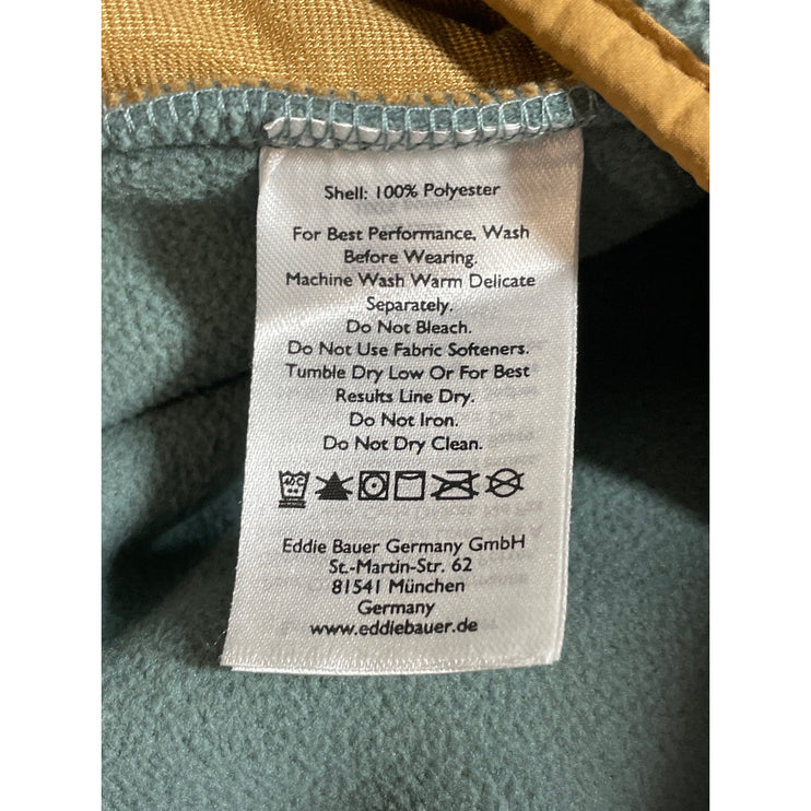 Eddie Bauer Quest 300 Sherpa Fleece Green Body Warmer Gilet Vest Sweater Top XXL