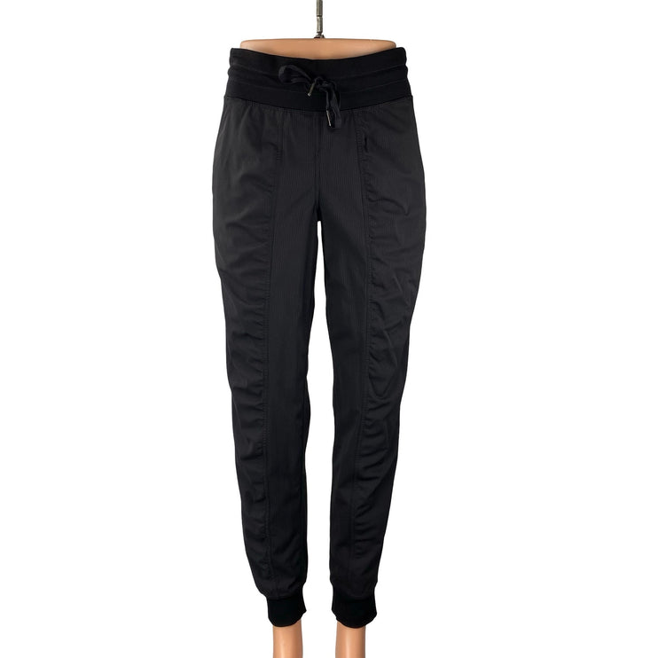 Lululemon Dance Studio Black Yoga Athletic Activewear Jogger Trousers Pants Sz 4