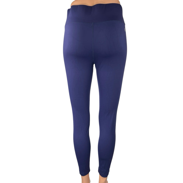 All Access Women's Blue Cropped Yoga Workout Athletic Leggings Pants Size M