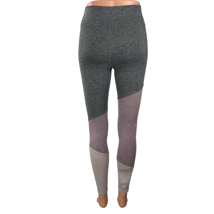 We Me Women's Gray High Rise Colorblock Activewear Athletic Legging Pants Sz S/P
