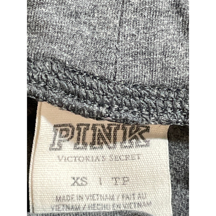 Victoria's Secret Pink Women's Gray Heather Mid Rise Athletic Leggings Pants XS
