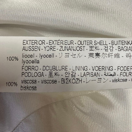 Zara Women's Cream Beige Long Sleeve One Button Blazer Coat Suit Jacket Size XL