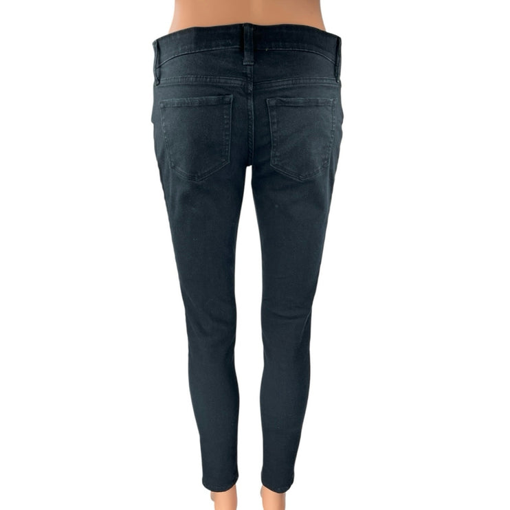 Isabel Maternity Women's Black Low Rise Stretch Ankle Skinny Denim Jeans Size 2
