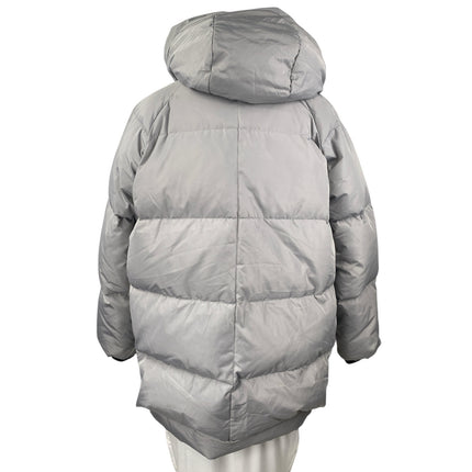 Orolay Women's Gray Full Zip Hooded Thickened Down Puffer Coat Jacket Size XL