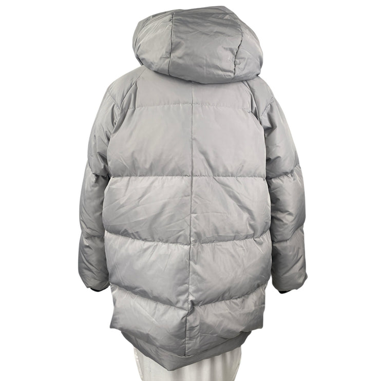 Orolay Women's Gray Full Zip Hooded Thickened Down Puffer Coat Jacket Size XL