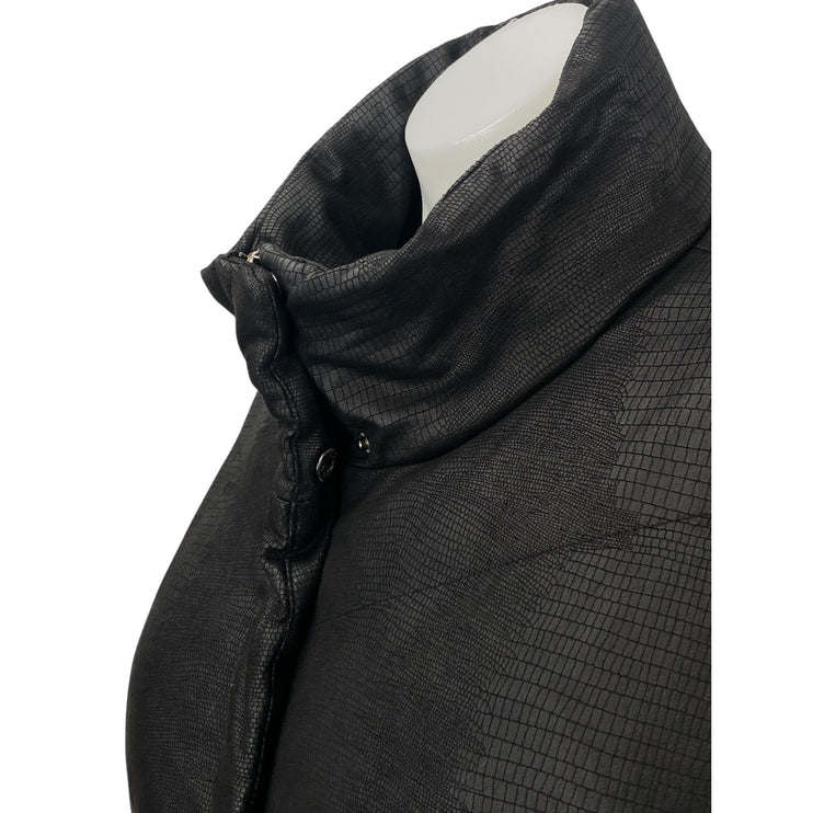 BB Dakota Womens Black Quilted High Neck Long Sleeve Padded Puffer Coat Jacket M