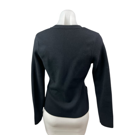 Abercrombie & Fitch Women's Black Long Sleeve Button Up Cardigan Sweater Top XS