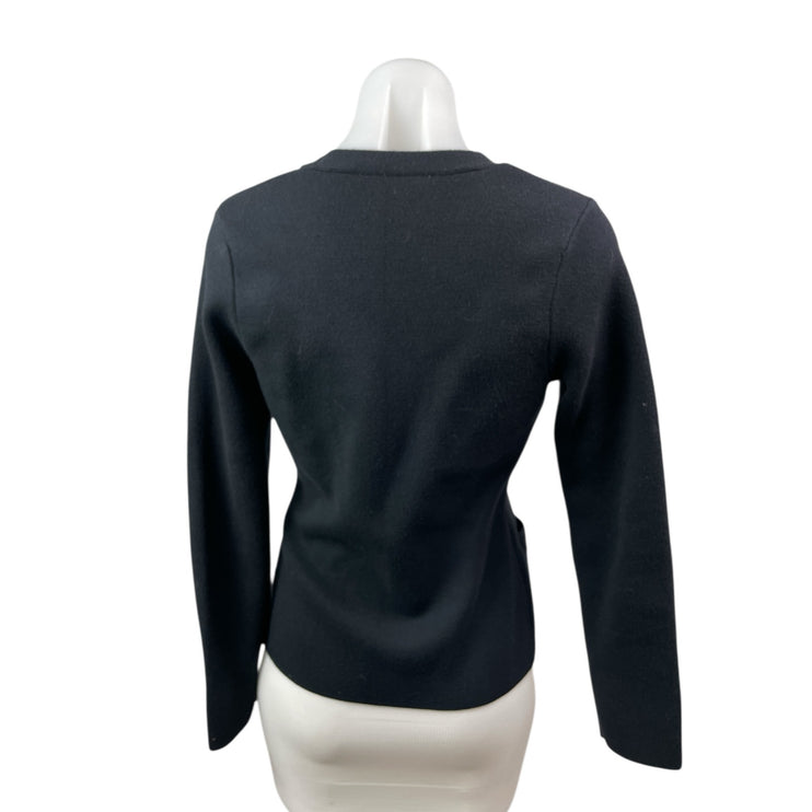 Abercrombie & Fitch Women's Black Long Sleeve Button Up Cardigan Sweater Top XS