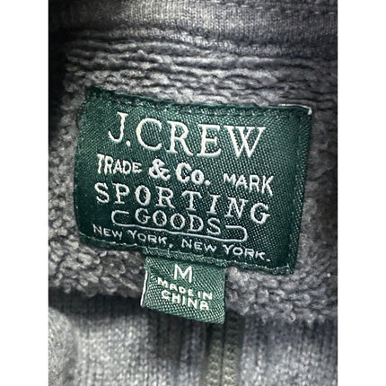 J.Crew Men's Gray Half Zip High Neck Long Sleeve Sweatshirt Sweater Top Size M
