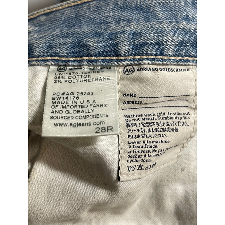 Adriano Goldschmied Distressed Slouchy Slim Boyfriend Denim Jeans Pants Size 28R