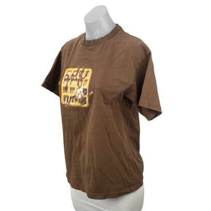 Golf Women's Brown Golf Wang Waffle Graphic Short Sleeve T Shirt Tee Top Size S