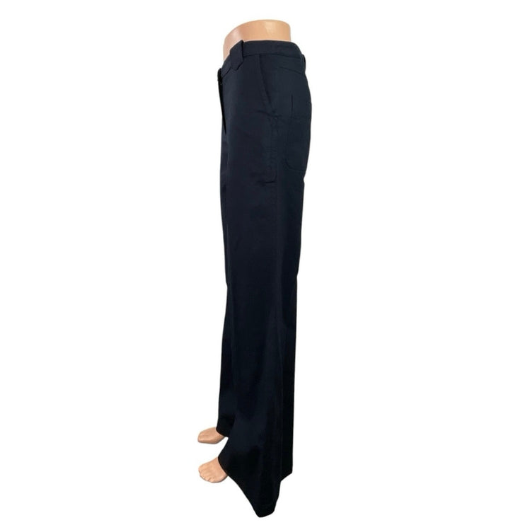 Ba&sh Women's Black High Waisted Palazzo Baggy Wide Leg Trousers Pants Size 1