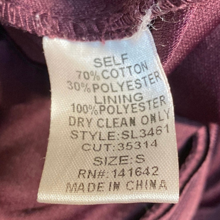 She + Sky Womens Maroon Sleeveless Cutout Active Athleisure Jumpsuit Romper Sz S