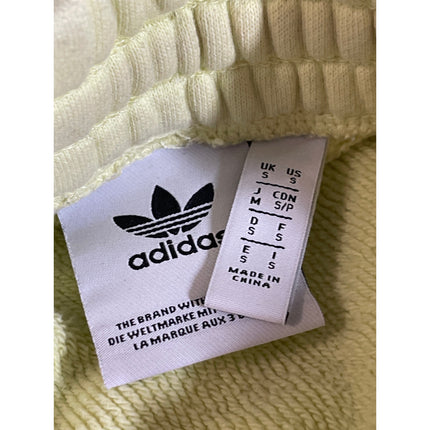 Adidas Women's Yellow Elastic High Waist Athletic Trousers Joggers Sweat Pants S