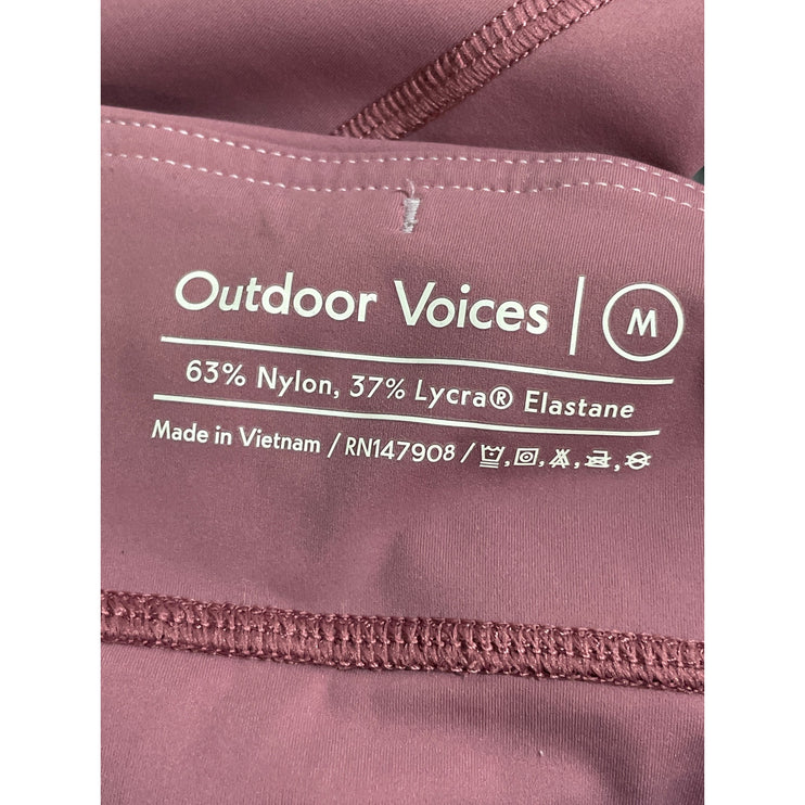 Outdoor Voices Zoom Purple Pink Colorblock Yoga Workout Athletic Leggings Pant M