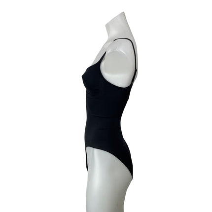Skims Women's Black Bustier Sleeveless Open Back Cami Tank Bodysuit Top Size S