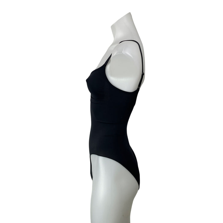 Skims Women's Black Bustier Sleeveless Open Back Cami Tank Bodysuit Top Size S