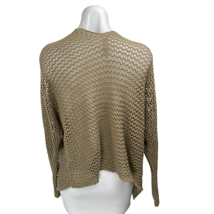American Eagle Outfitters Dont Ask Why Tan Open Knit Crochet Cardigan Sweater OS