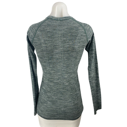 Lululemon Women Gray Heather Long Sleeve Yoga Workout Athletic T Shirt Tee Top 4