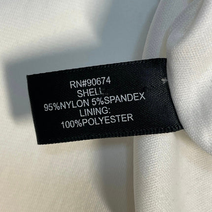 Boston Proper Womens White Notch Collar LOng Sleeve Button Blazer Coat Jacket 12