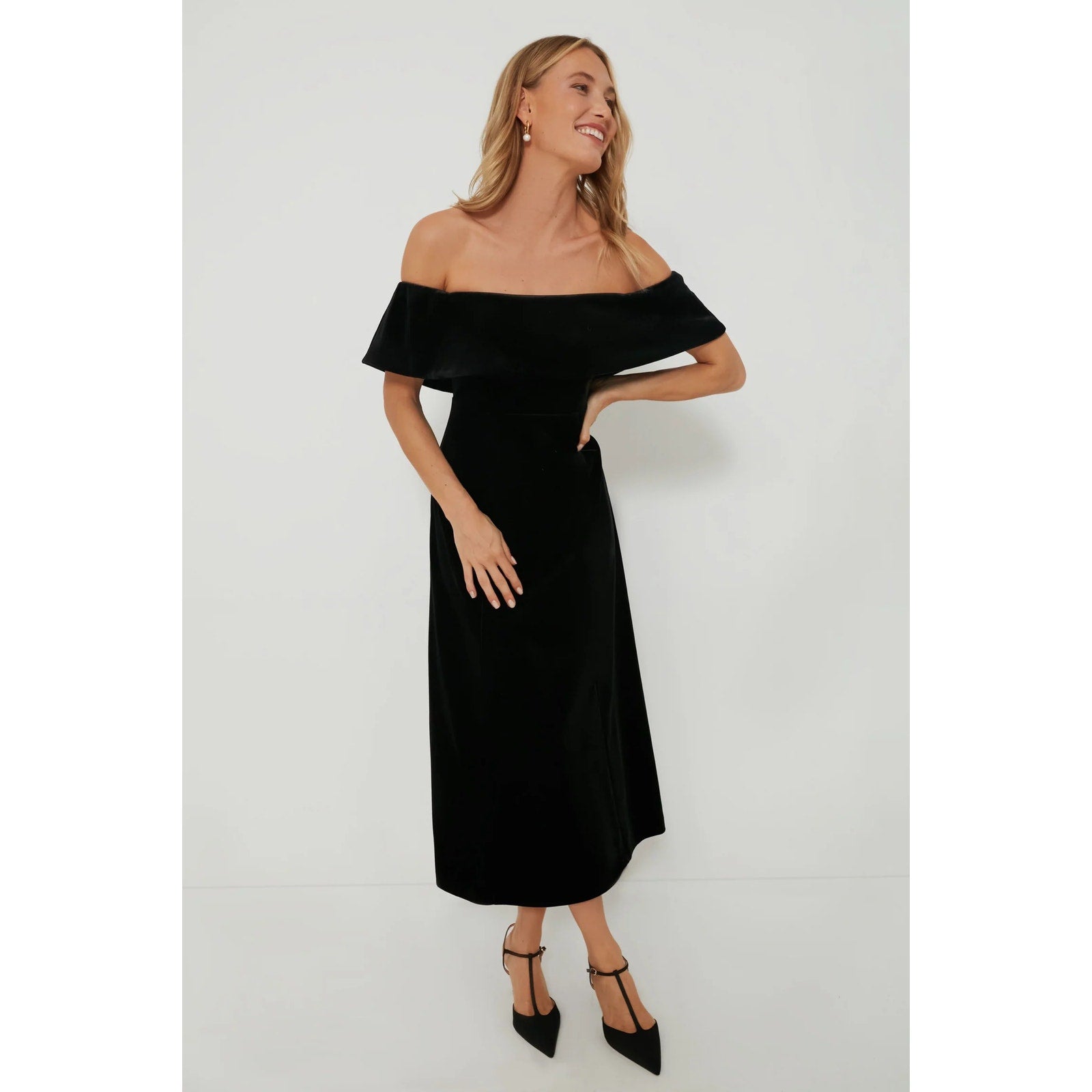 pomander place black dress Pomander Place Black Emmy Maxi Dress Black / XXS