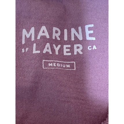 Marine Layer Men's Pink Crewneck Short Sleeve Casual Basic Tee T-shirt Top Sz M