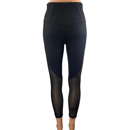 Athleta Womens Black High Waist Skinny Athletic Yoga Activewear Leggings Pants S