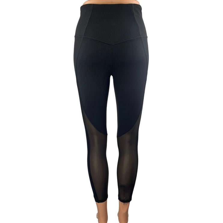 Athleta Womens Black High Waist Skinny Athletic Yoga Activewear Leggings Pants S