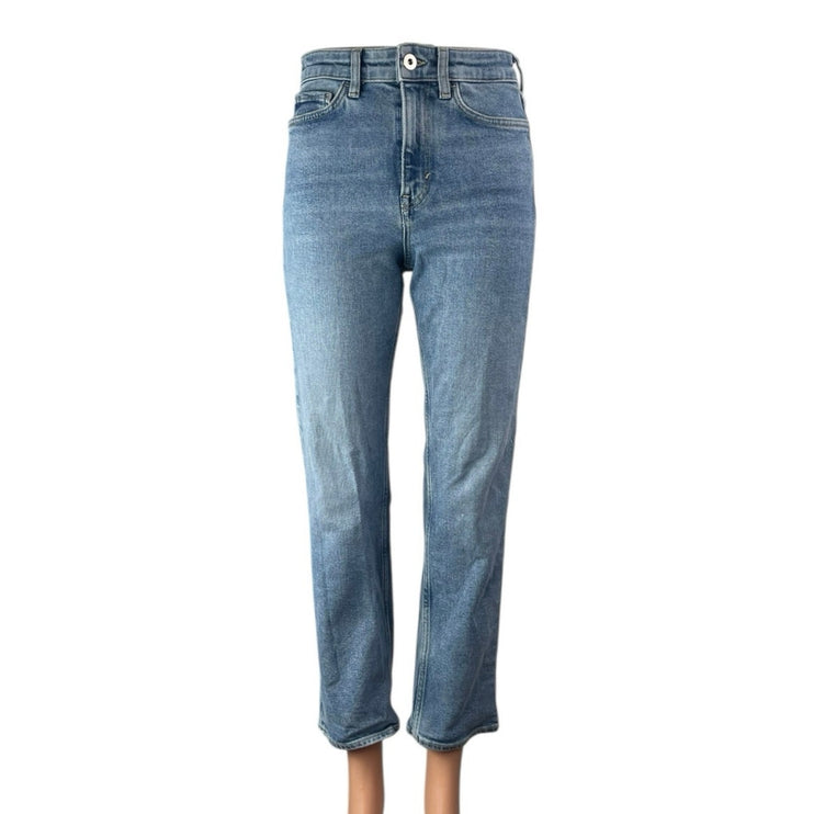 COS Women's Blue Slim Straight Ankle Medium Wash High Rise Denim Jeans Size 25