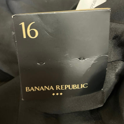 NEW Banana Republic Women's Black Ruffles High Waisted Midi Maxi A-Line Skirt 16